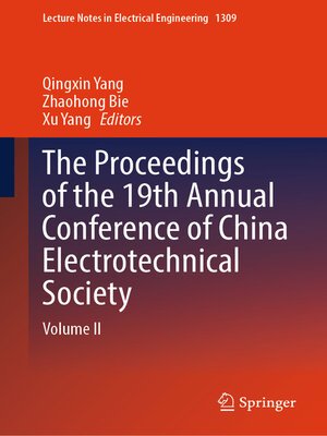 cover image of The Proceedings of the 19th Annual Conference of China Electrotechnical Society